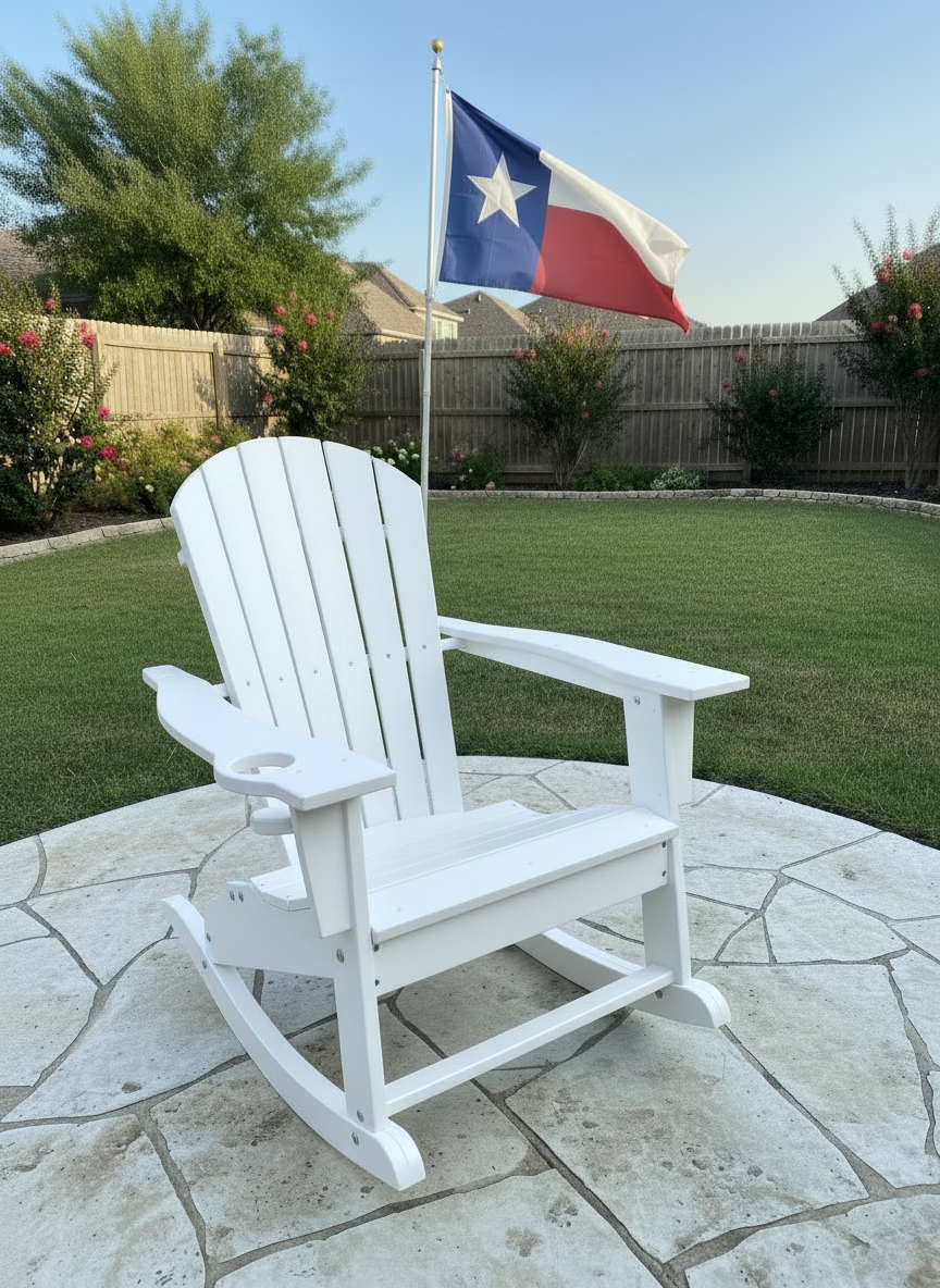 Classic Adirondack Rocker - White