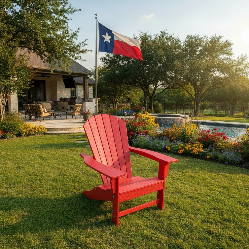 Classic Adirondack Chair - Red
