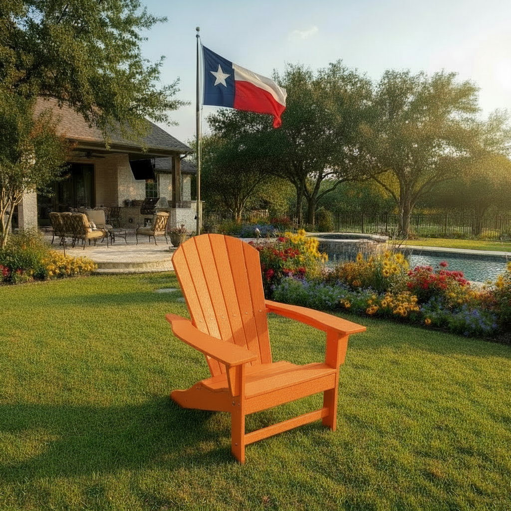 Classic Adirondack Chair - Orange