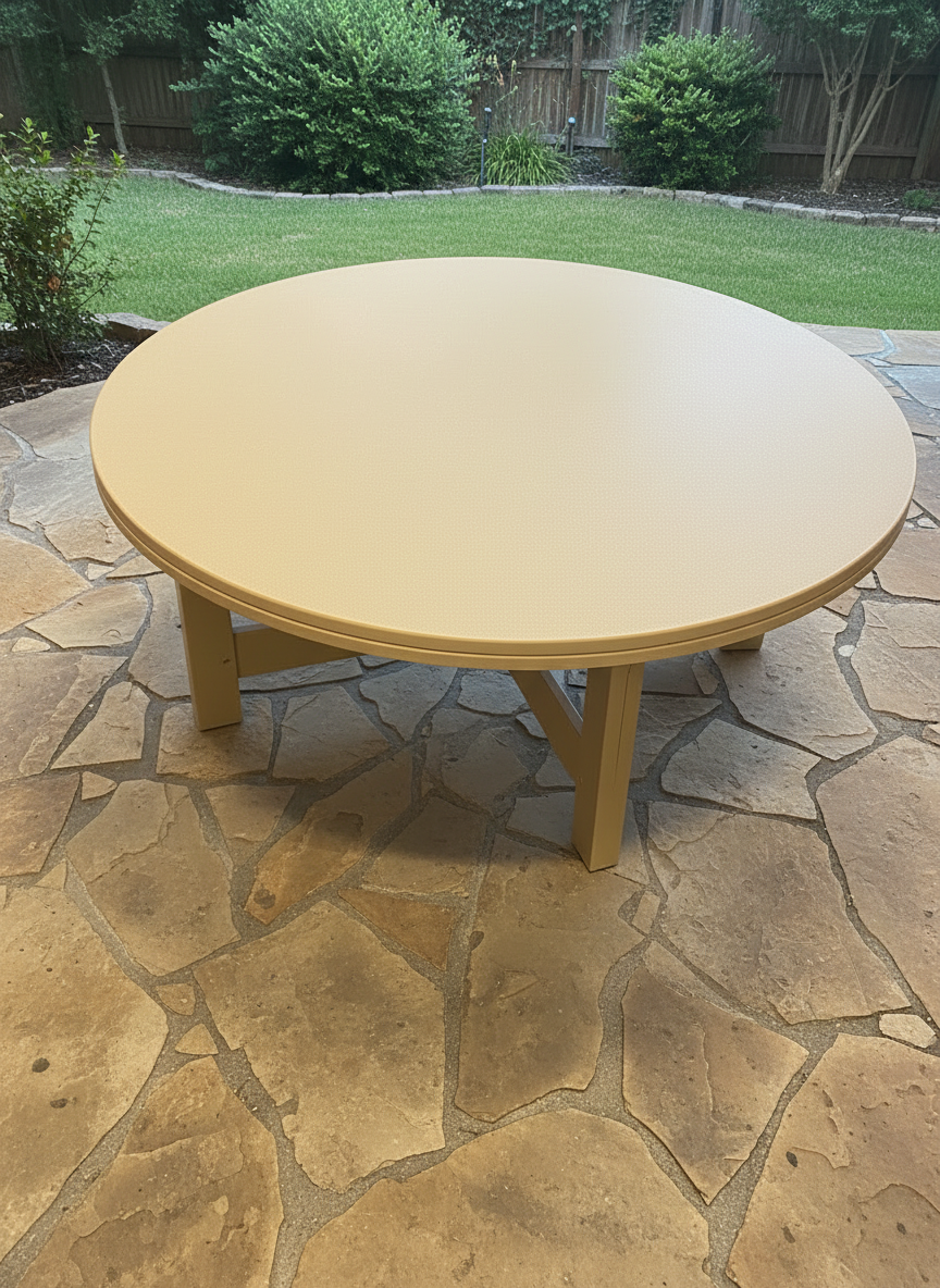 Chat Table - Caramel Tan
