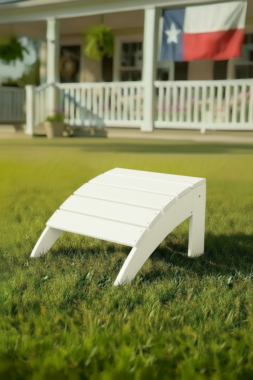 Adirondack Ottoman - Polar White