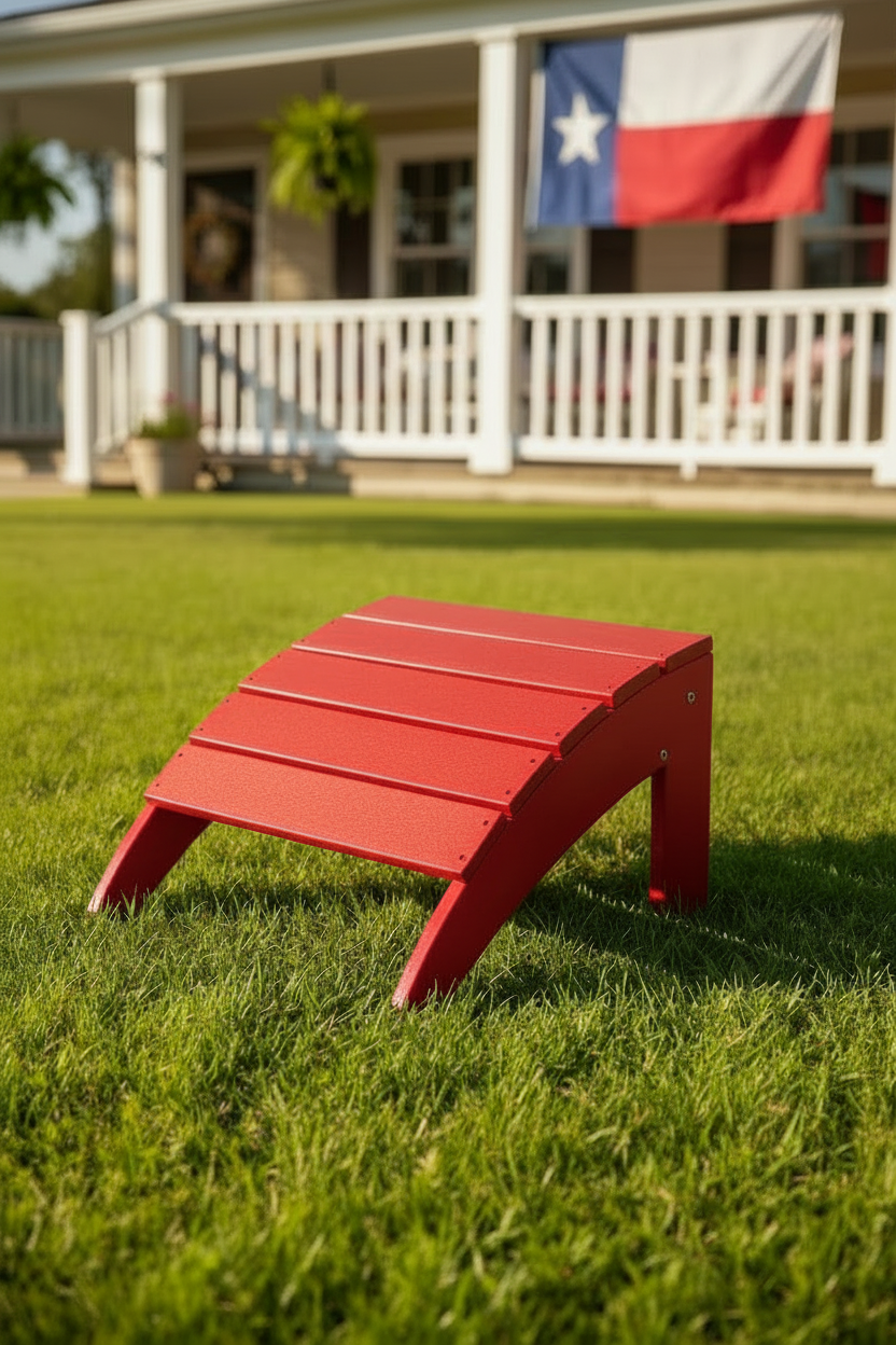 Adirondack Ottoman - Red