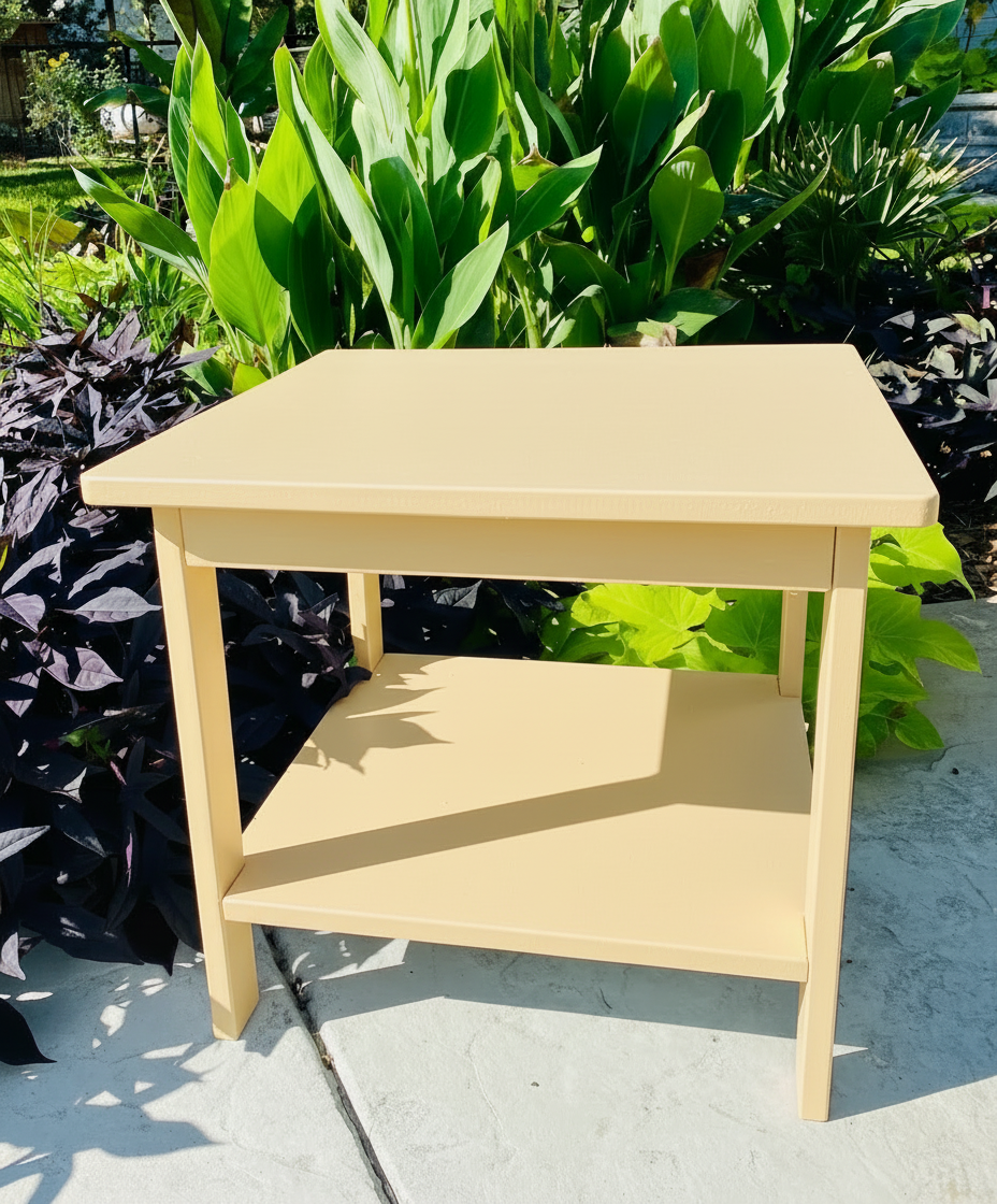 Side Table - Caramel Tan