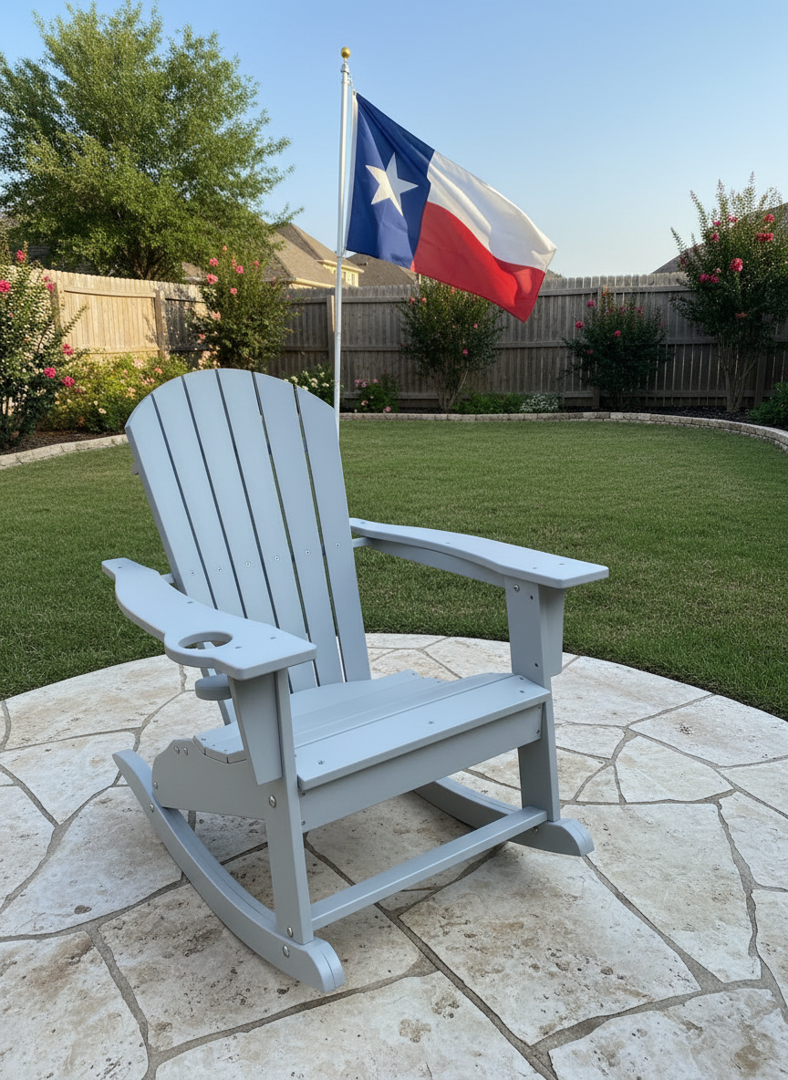 Classic Adirondack Rocker - Storm Gray